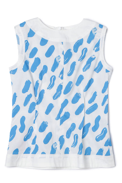 Blue Strokes Sleeveless Top by Marni - Flying Colors