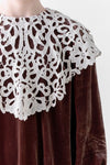 Peta velvet dress with cutout collar by Petite Amalie
