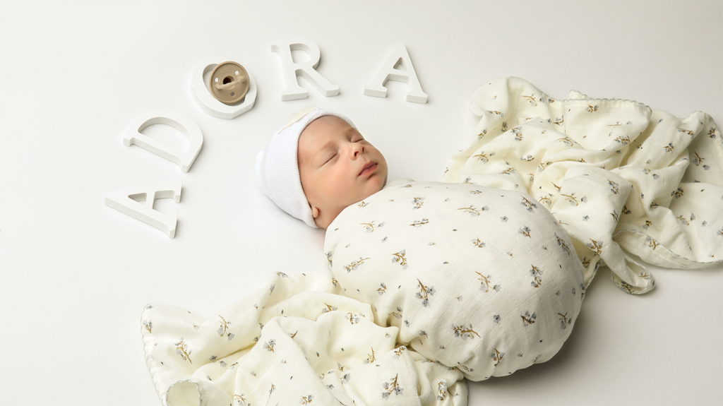 Adora Baby Gifts Floral Boys Swaddle