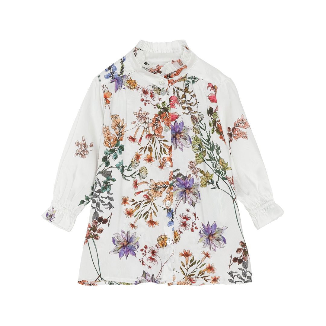 Blouse with Florals by Christina Rohde - Flying Colors