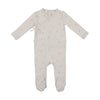Clover printed wrapover footie by Lilette
