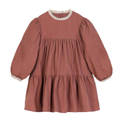 Flavia rust dress by C'era Una Volta - Flying Colors