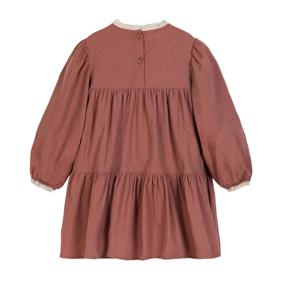 Flavia rust dress by C'era Una Volta