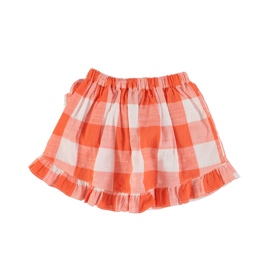 Checkered ruffle skirt by Piupiuchick