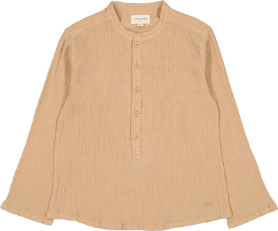 Beige grand-pere shirt by Louis Louise