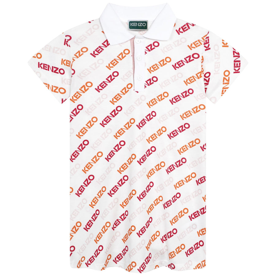Polo collar all over print dress by Kenzo