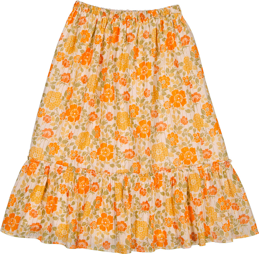Rachel orange vintage flower skirt by Louis Louise - Flying Colors