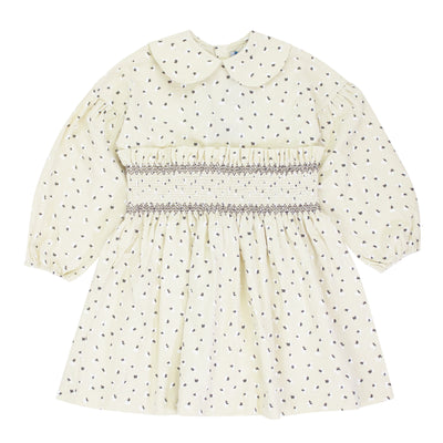 Smocked bud natural dress by Kipp