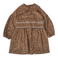 Smocked bud camel dress by Kipp - Flying Colors