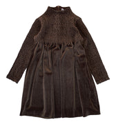 Smocked velour mink dress by Kipp - Flying Colors