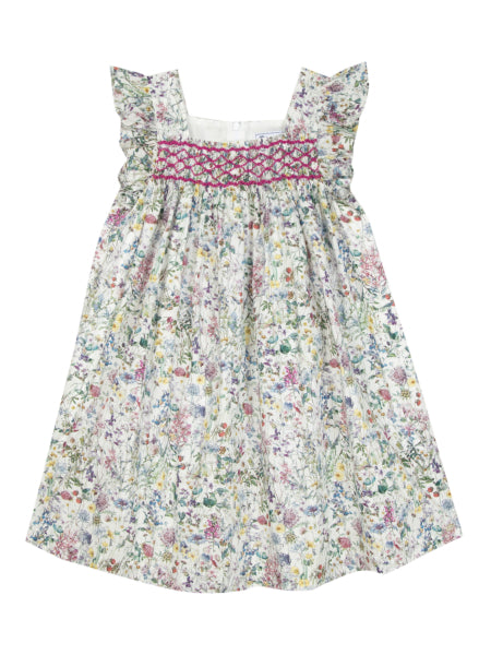 Garden smocked Jumper dress by Tartine Et Chocolat - Flying Colors