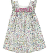 Garden smocked Jumper dress by Tartine Et Chocolat - Flying Colors
