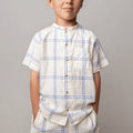 Blue check theodor top by Marmar - Flying Colors