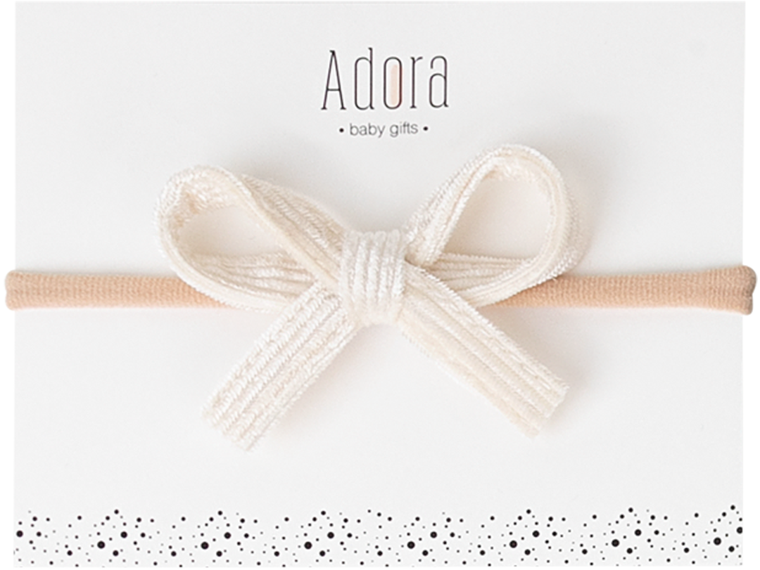 Mini Corduroy Bow Headbands by Adora (more colors) - Flying Colors
