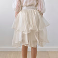 Cream Marie silk organza skirt by Petite Amalie - Flying Colors