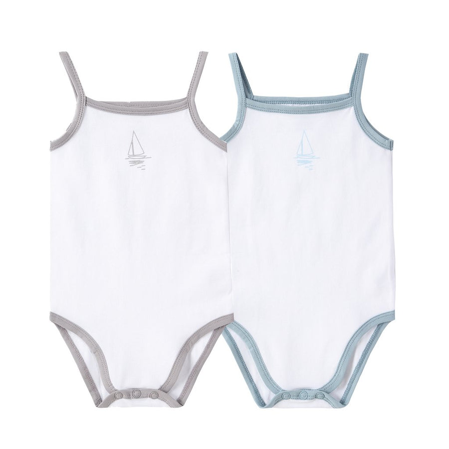 Sailboat Onesies by Petit Clair