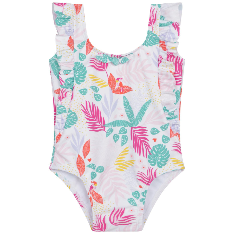 Tropical print swimsuit by Carrement Bleau