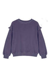 Lilac Velour Sweatshirt By Kids On The Moon