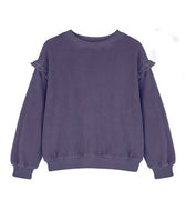 Lilac Velour Sweatshirt By Kids On The Moon - Flying Colors