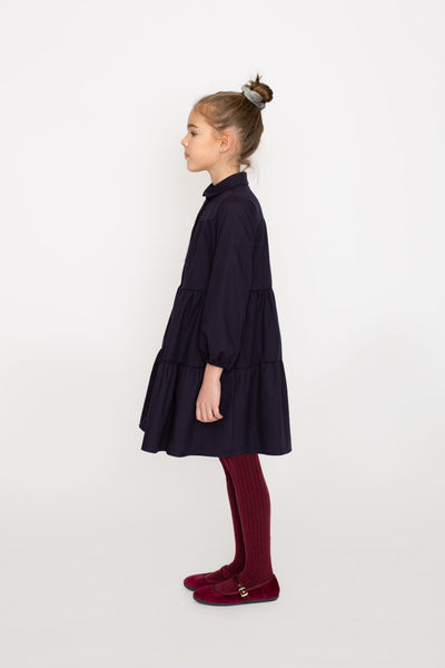 Blue Tier Dress by Piccola Ludo - Flying Colors