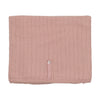 Pointelle button nude pink blanket by Bee & Dee