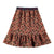 Frill leopard wood long skirt by Bonmot