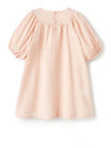 Puff Sleeve Pink Dress with V by Il Gufo