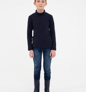Jersey Navy Turtleneck by Piccola Ludo - Flying Colors